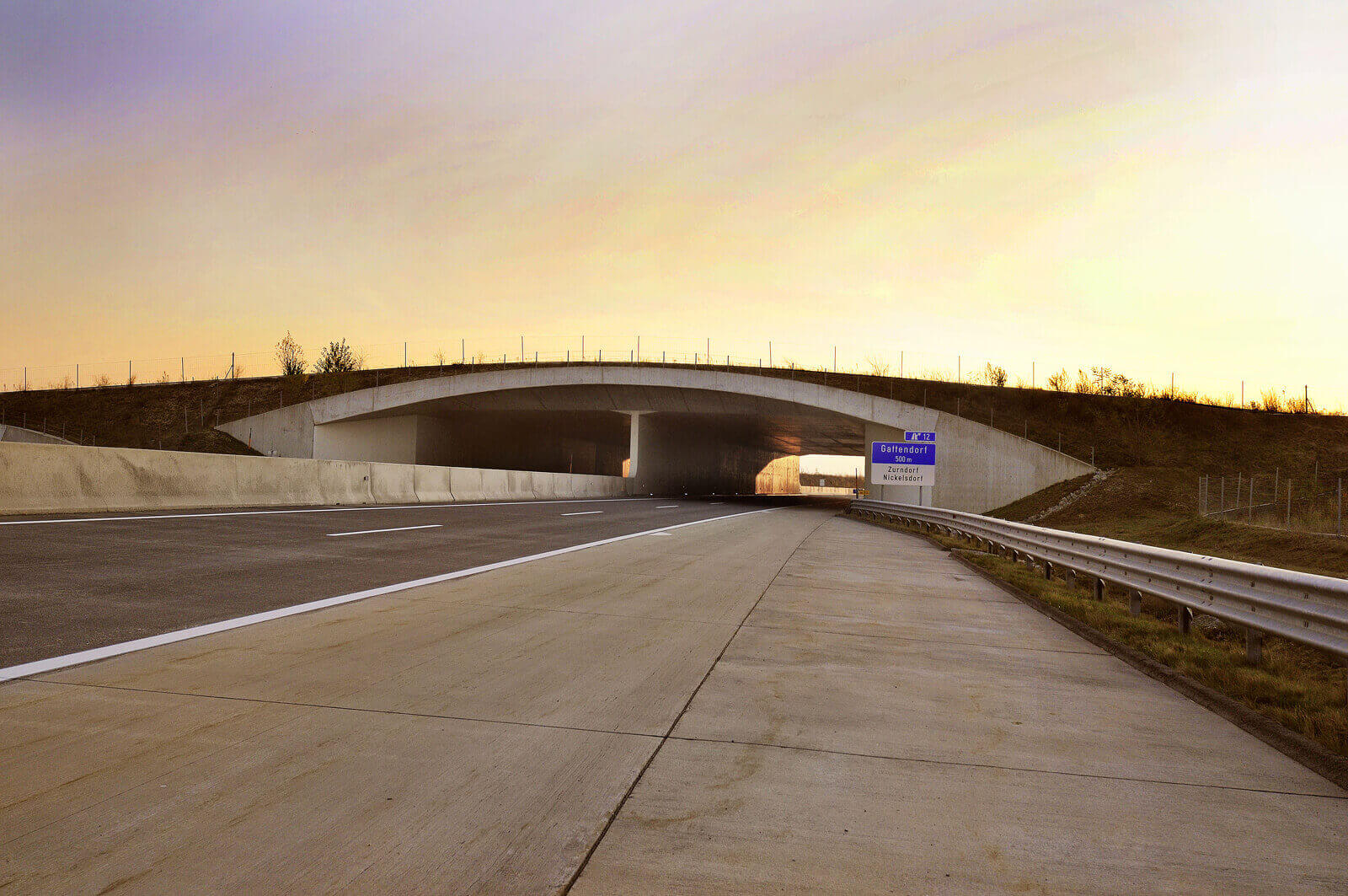 Grünbrücke A6 B50 Gattendorf Burgenland