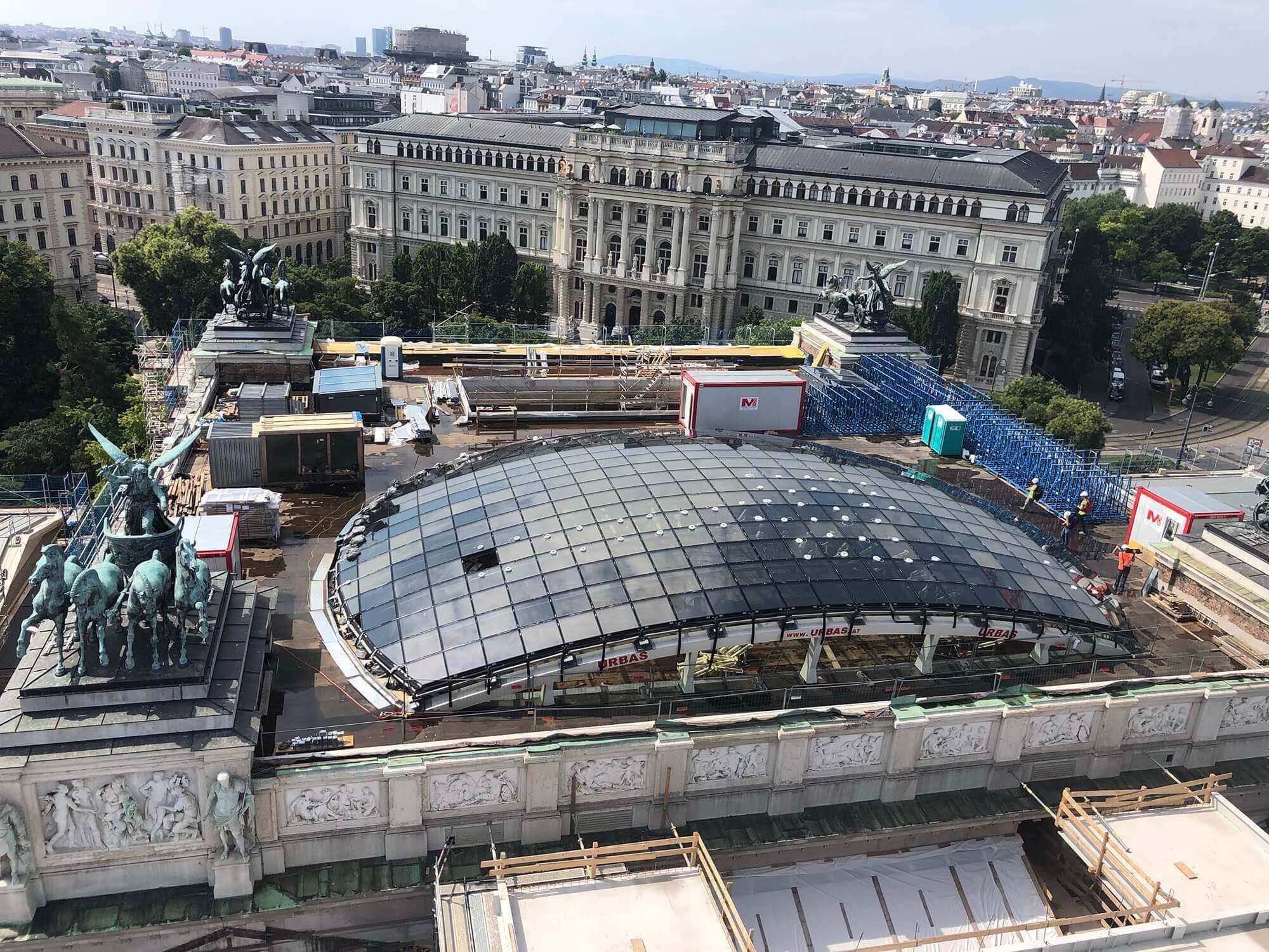 Republic of Austria Parliament, National Council hall - glass roof