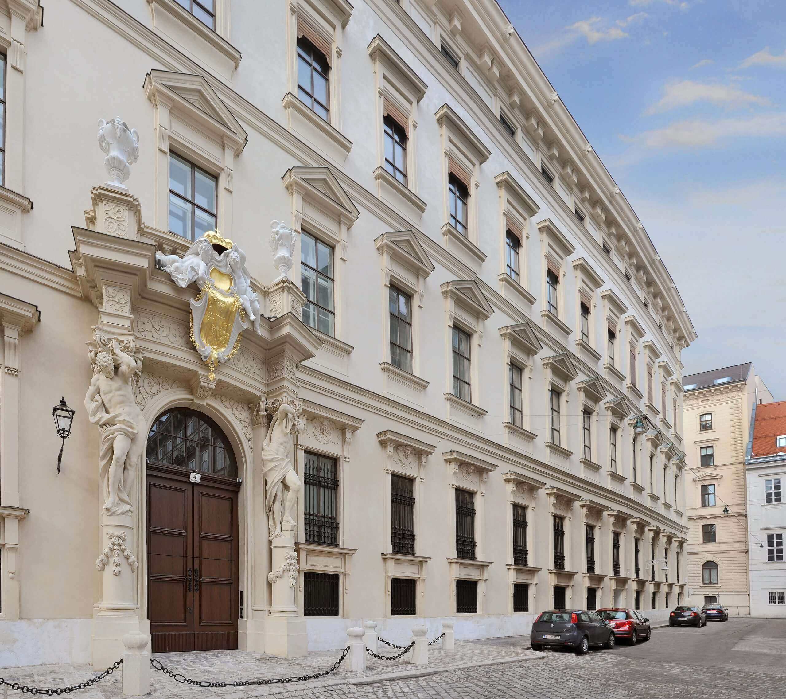 Palais Liechtenstein Wien, Fassade