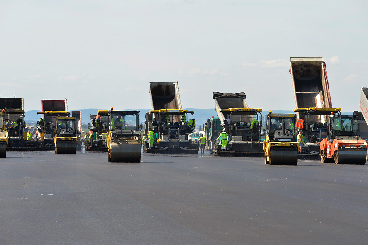 Airport runway renovation on runway 11/29