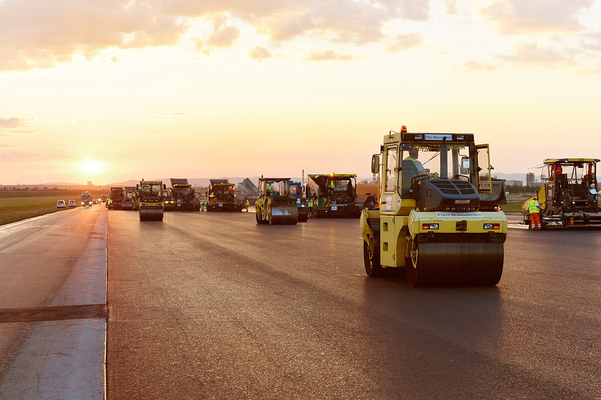 Airport runway renovation on runway 11/29