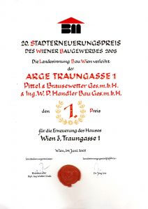 Stadterneuerungspreis Traungasse