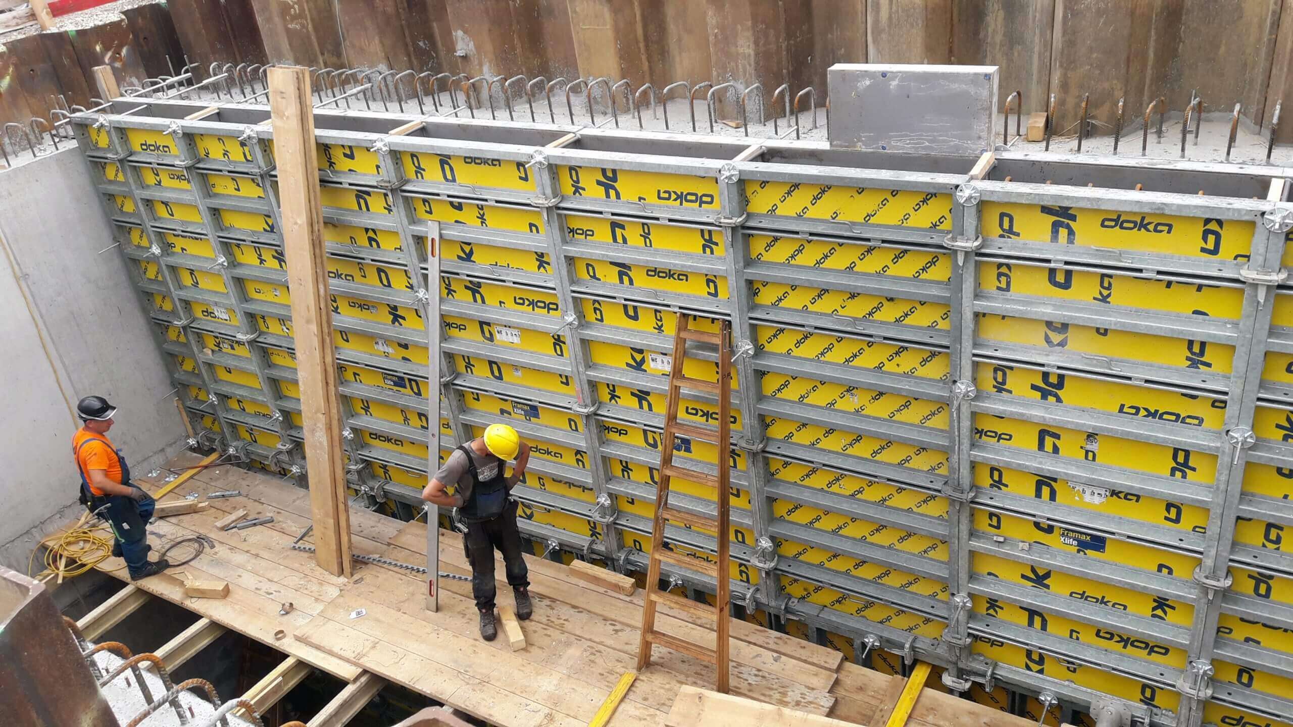 1020 Vienna, Freudenauer harbor, formwork