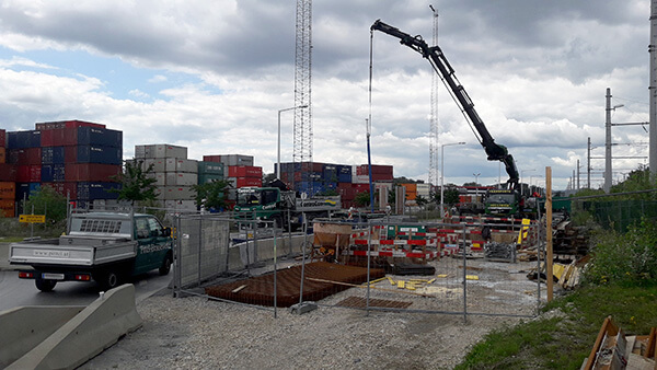 Wien, Freudenauer Hafen, Kanalneubau