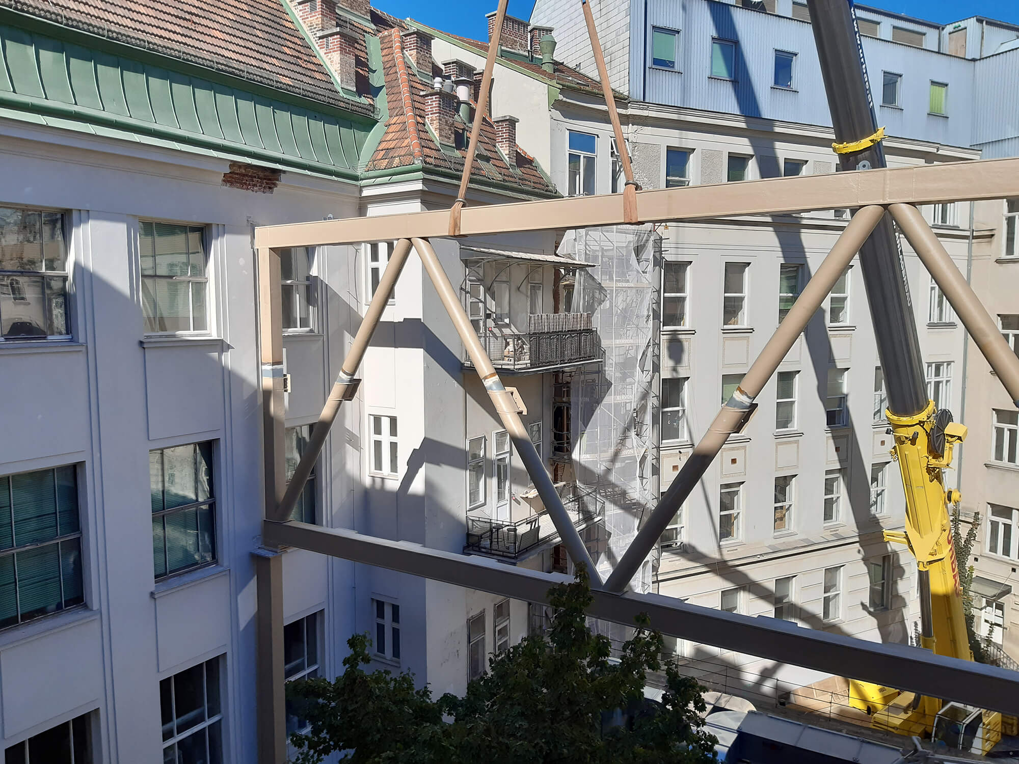 Wolkenbügel Stahlkonstruktion