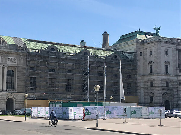 Vienna, Hofburg facade renovation